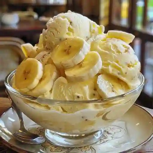 Banana con Helado