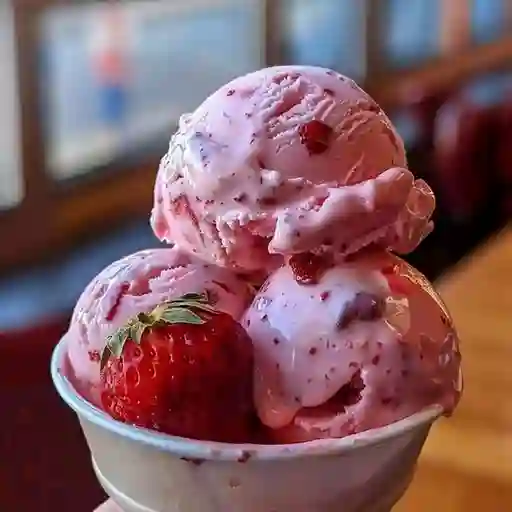 Fresas con Helado