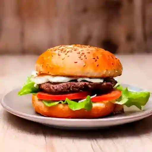 Hamburguesa con Clásica Sencilla 200 Gr