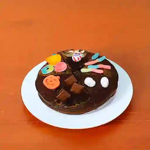 Pizza Brownnie de Halloween 6 Porciones