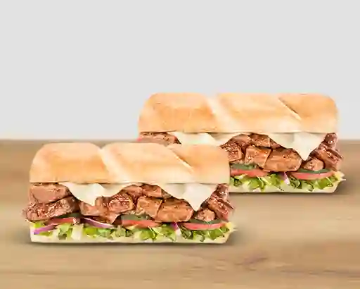 2 Subs Carne BBQ de 15 Cm