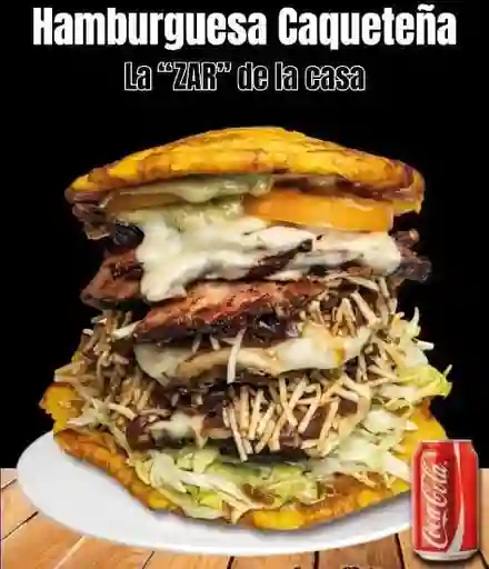 Hamburguesa Caqueteña+ Coca Cola en Lata 365ml