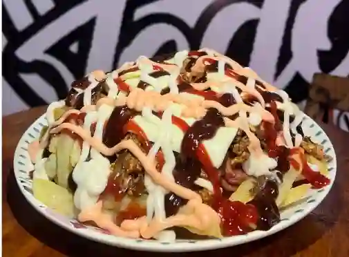 Salchipapa Amangualada