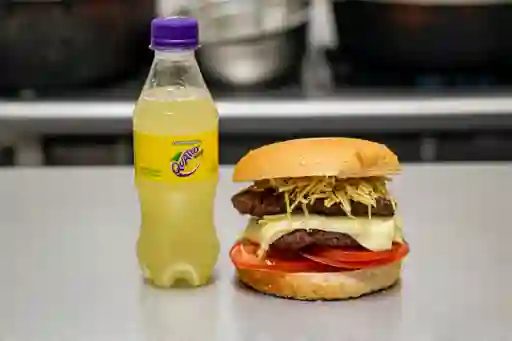 Burger Doble Carne 100 Res+ Gaseosa