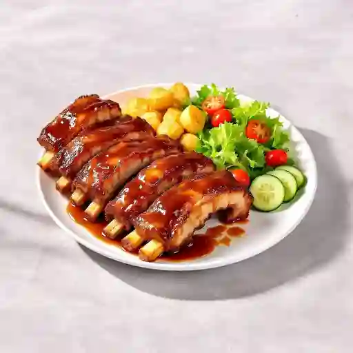 Costillas De Cerdo A La Bbq
