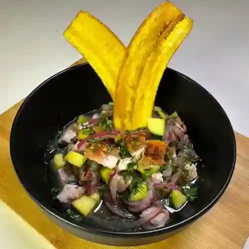 Ceviche Panceta (Chicharron Al Barril)