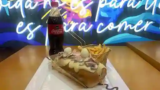 Perro Champiñones y Tocineta En Combo