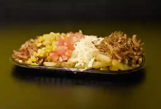 Salchipapa Pulled Pork