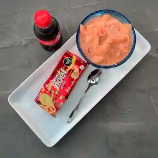 Ceviche de Camarón Coca Cola