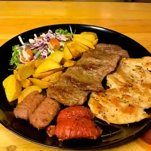 Picada de Costillitas BBQ + Papas