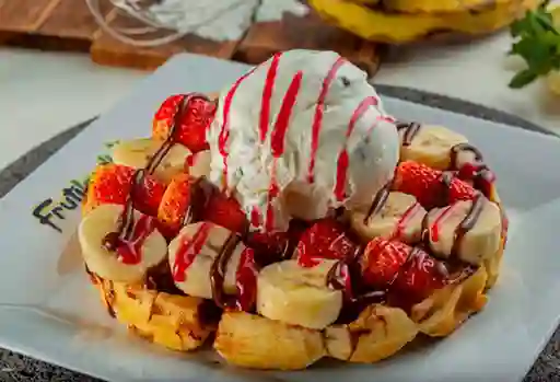 Fresas con Crema y Helado