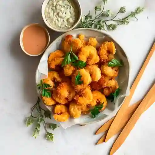 Camarones Apanados con Miel y Jalapeños