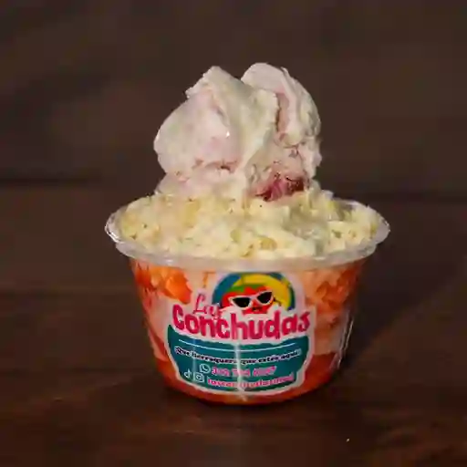 Salpicón con Queso y Helado