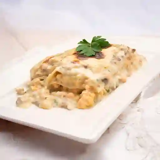 Lasaña de Pollo y Champiñones