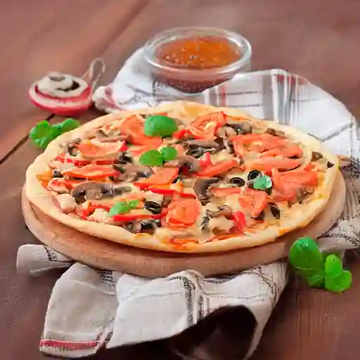 Pizza de Pollo y Champiñones