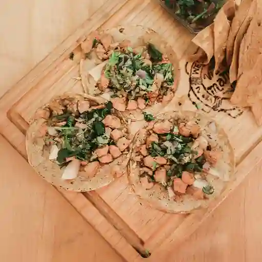 Tacos Chicharrón X3