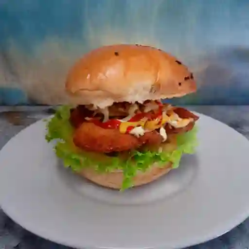 Burger Pollo Apanado