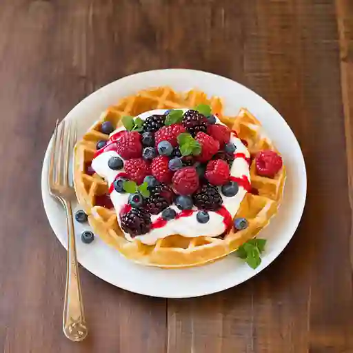 Waffle Frutos Rojos