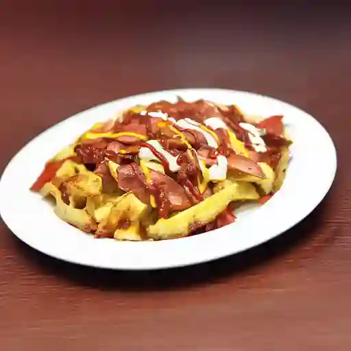 Salchipapa Sencilla