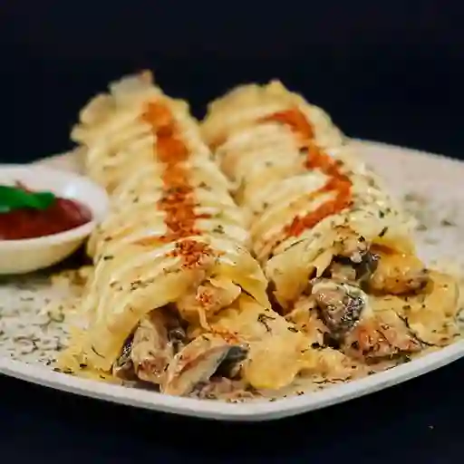 Crepe de Pollo y Champiñones