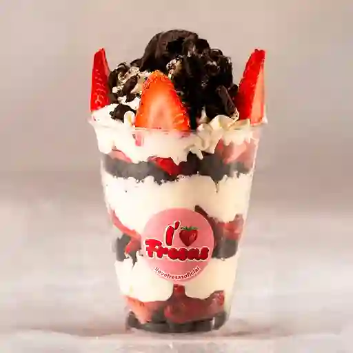 Fresas con Crema y Oreo