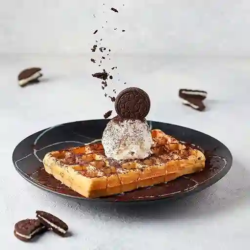 Waffle de Oreo