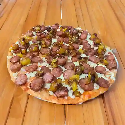 Pizza Maduritos Chorizo y Tocineta