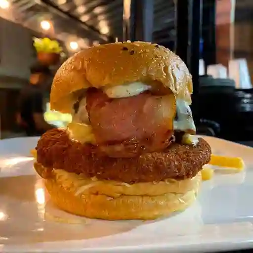 Búrguer de Pollo Apanado