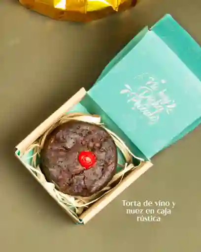 Torta Navidad de Vino y Nuez 280g Caja Rustica