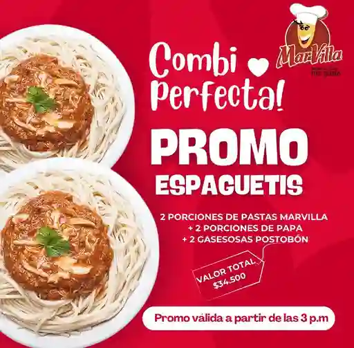 Combo Promo Espaguetis