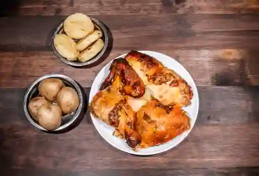 Medio Pollo Asado y Bebida