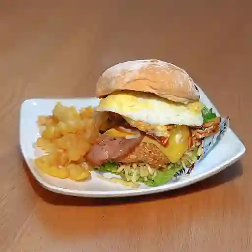 Hamburguesa. Especial Pollo Crispy