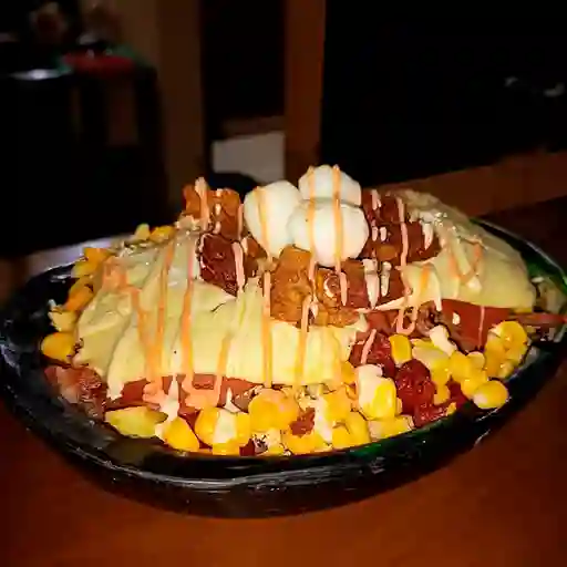 Salchipapa Lomo de Res Queso