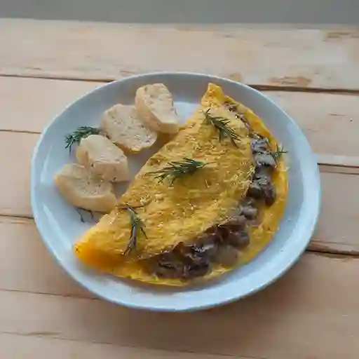 Omelette de Champiñones al Ajillo