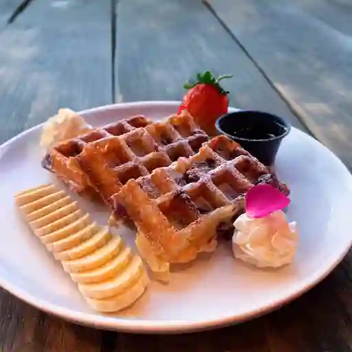 Waffles de Granola y Arándanos