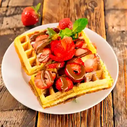 Waffle a la Fraise