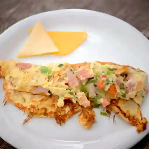 Tortilla Española con Atún y Mayonesa