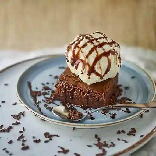 Brownie con Helado