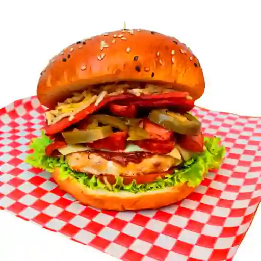 Hamburguesa Pollo Ranchero