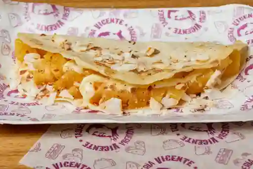 Quesadilla de Piña con Coco