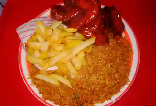 Combo Arroz Chino Papa Alas Personal