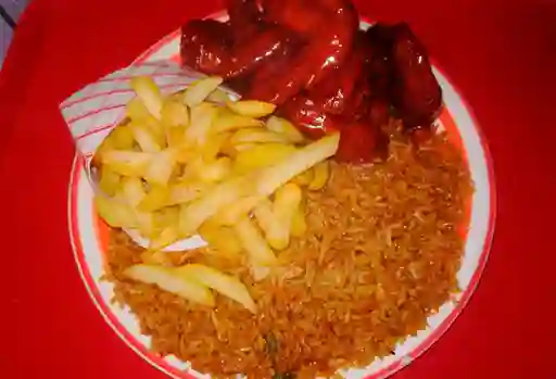 Combo Arroz Chino Papa Alas 4 Personas