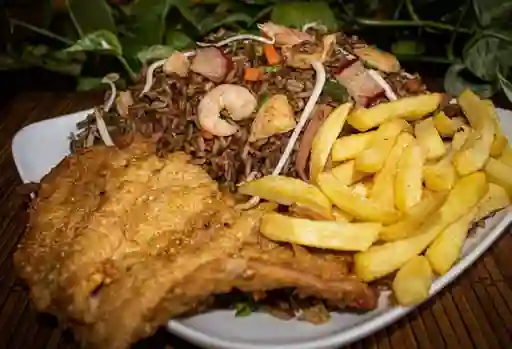 Combo Arroz Chino Papa Chuleta para 2