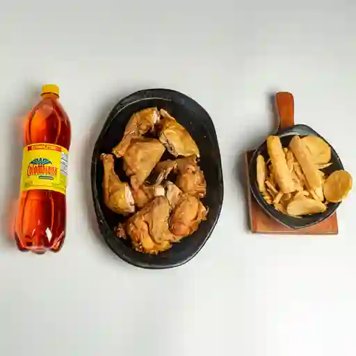 Combo Pollo Dorado con Papitas y Gaseosa
