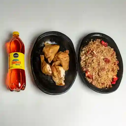 Combo Arroz Chino+ 1/2 Pollo y Gaseosa