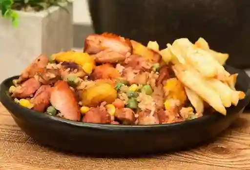 Arroz Carnes Ahumadas Familiar