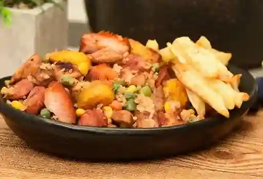 Arroz Carnes Ahumadas Mediano