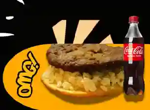 Arepa Con Torta de Carne Y Queso +Coca Cola