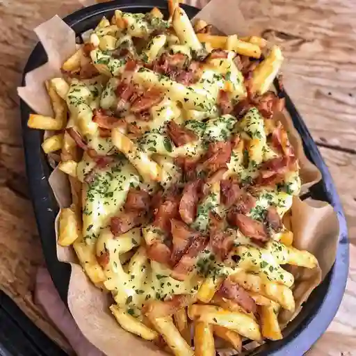 Papas Pollo y Quattro Quesos
