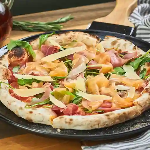 Pizza Rúcula, Serrano y Melón